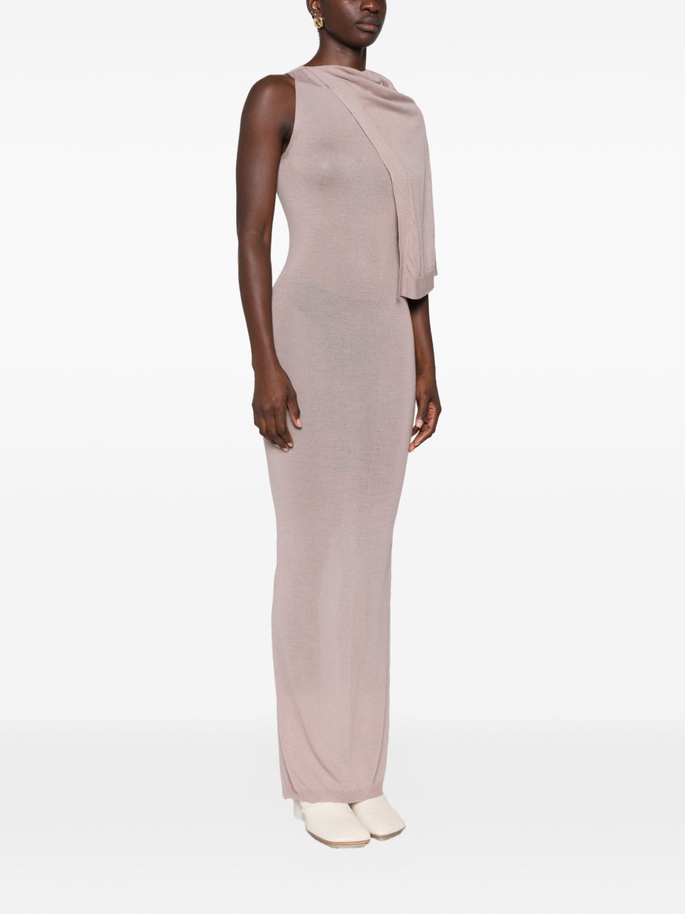 SL Scarf Dress RP02F5684M 23 ROSE RICK OWENS 