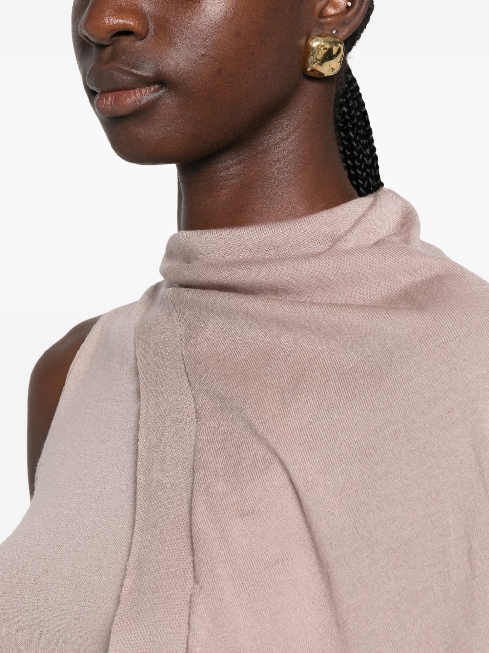SL Scarf Dress RP02F5684M 23 ROSE RICK OWENS 