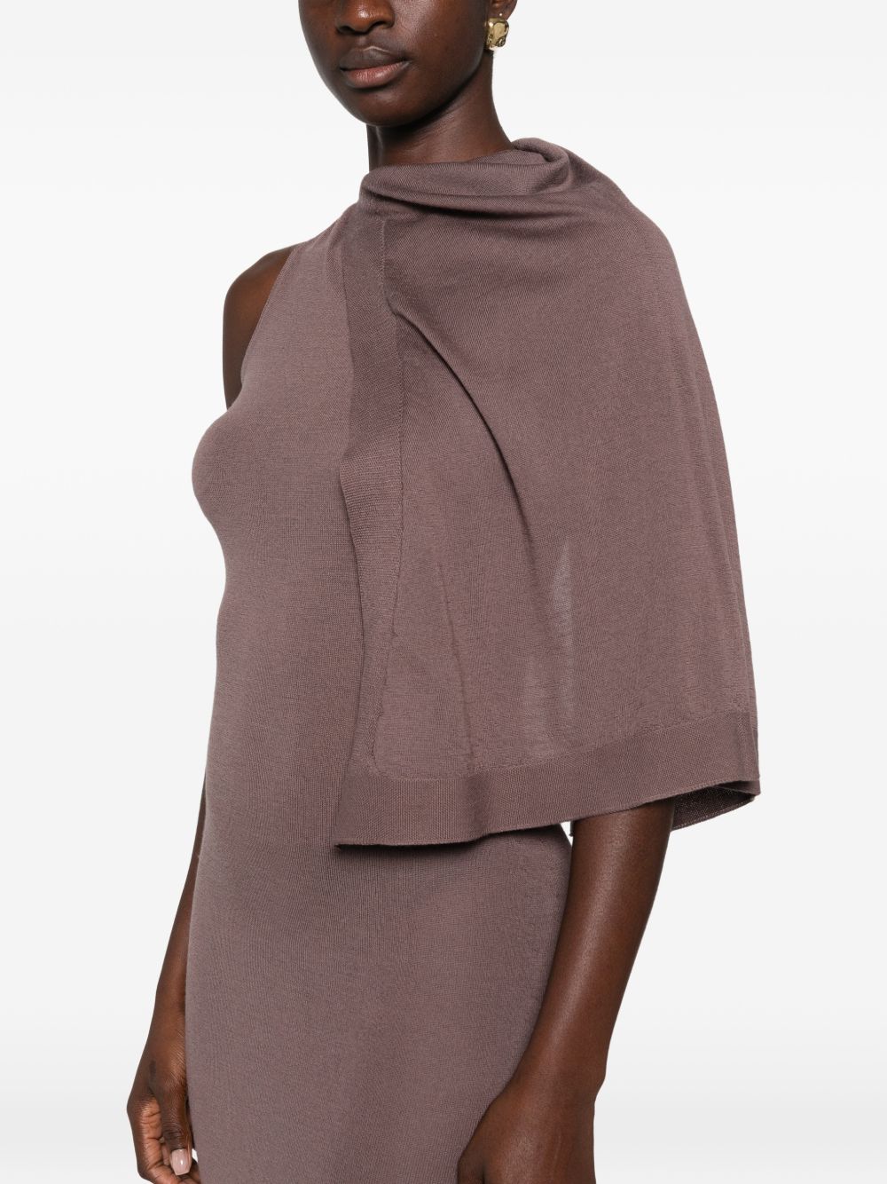 SL Scarf Dress RP02F5684M 86 GRAPE RICK OWENS 