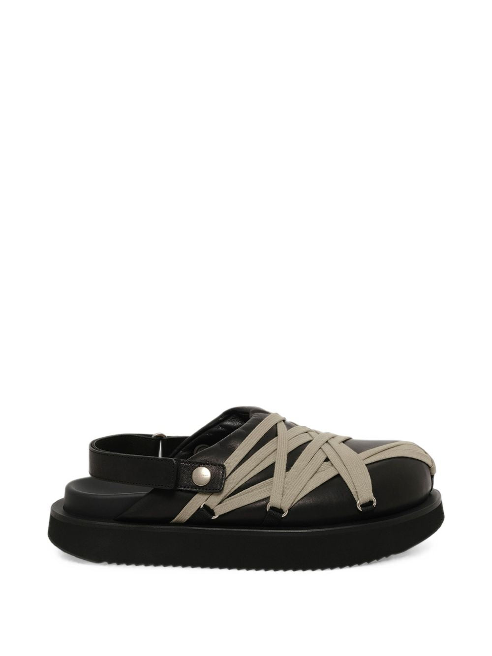 Padded Megalace Platform RP02F5807LGYW1 98 BLACK PEARL RICK OWENS 