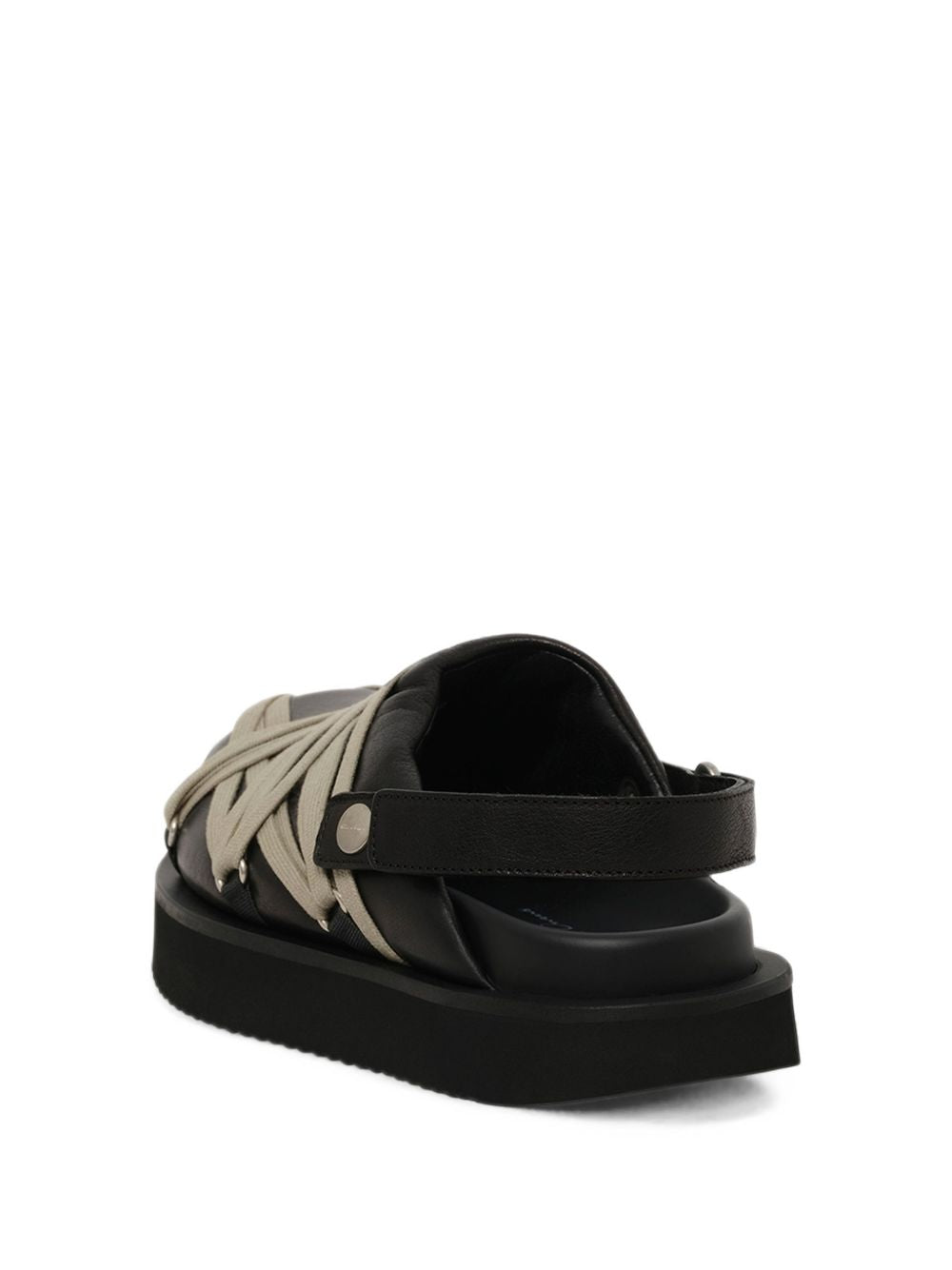 Padded Megalace Platform RP02F5807LGYW1 98 BLACK PEARL RICK OWENS 