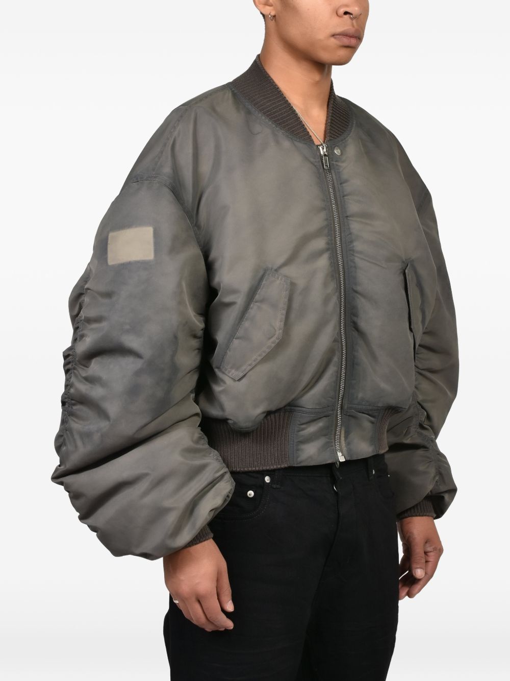 Bomber Imbottito Secchia Flight RR02F4792NBFDH3 75 DARKDUST RICK OWENS 