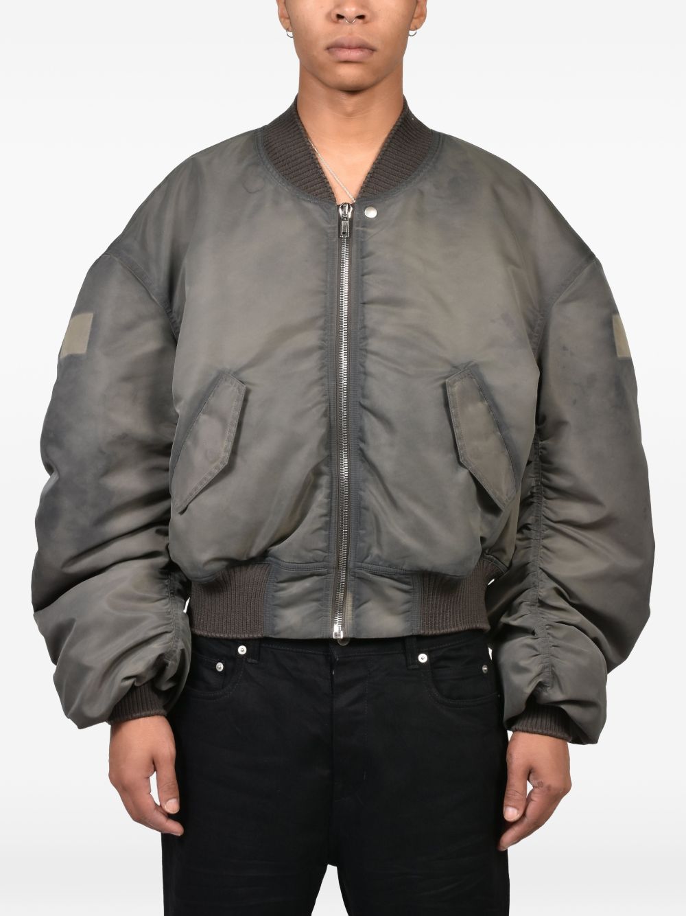 Bomber Imbottito Secchia Flight RR02F4792NBFDH3 75 DARKDUST RICK OWENS 
