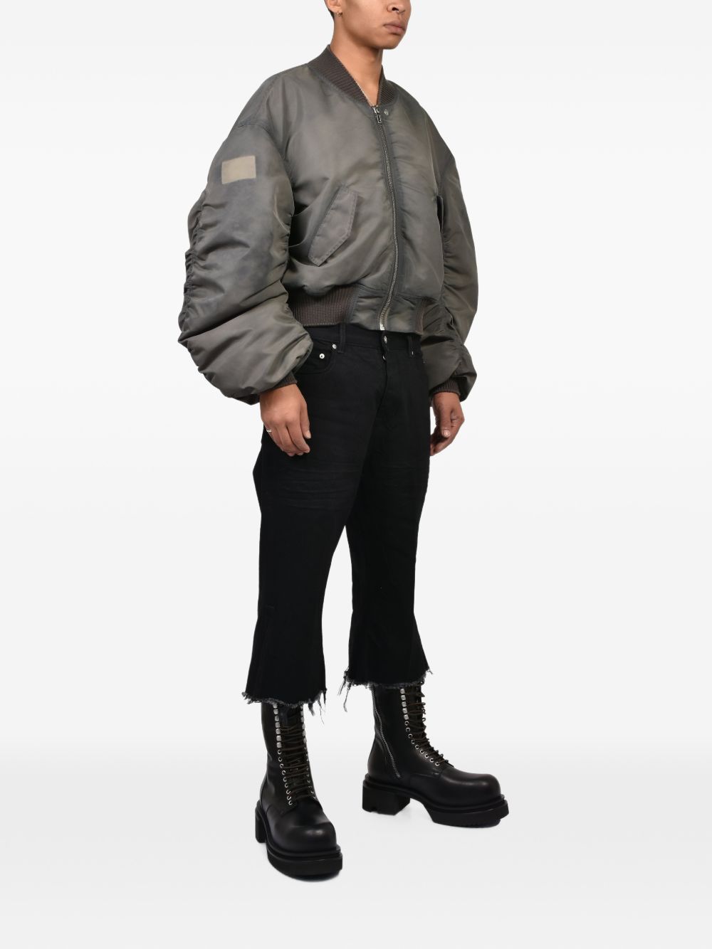 Bomber Imbottito Secchia Flight RR02F4792NBFDH3 75 DARKDUST RICK OWENS 