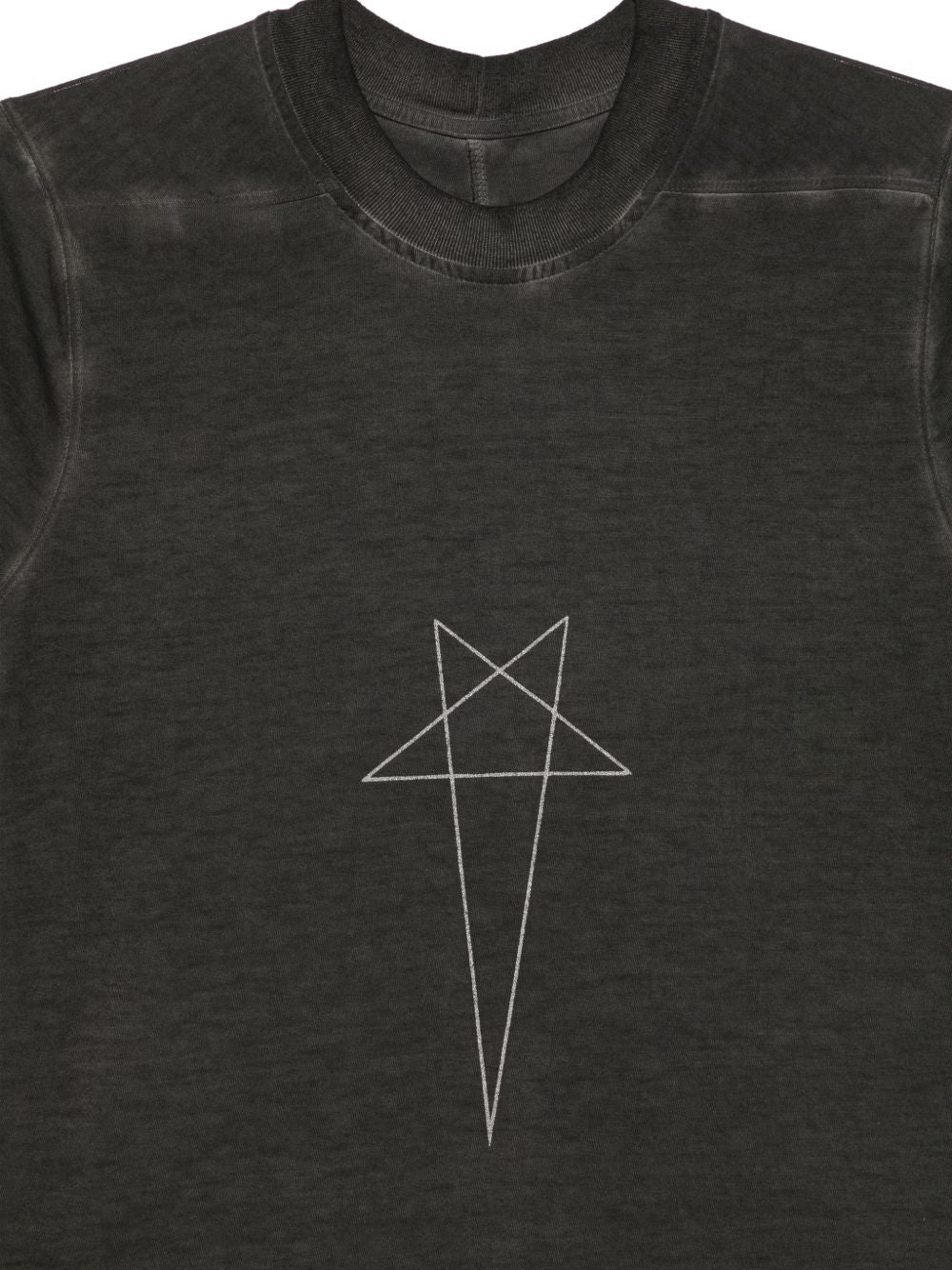 T-Shirt Small Level T DS02F6208RNDEP4 13918 BLACK FADED RICK OWENS DRKSHDW 