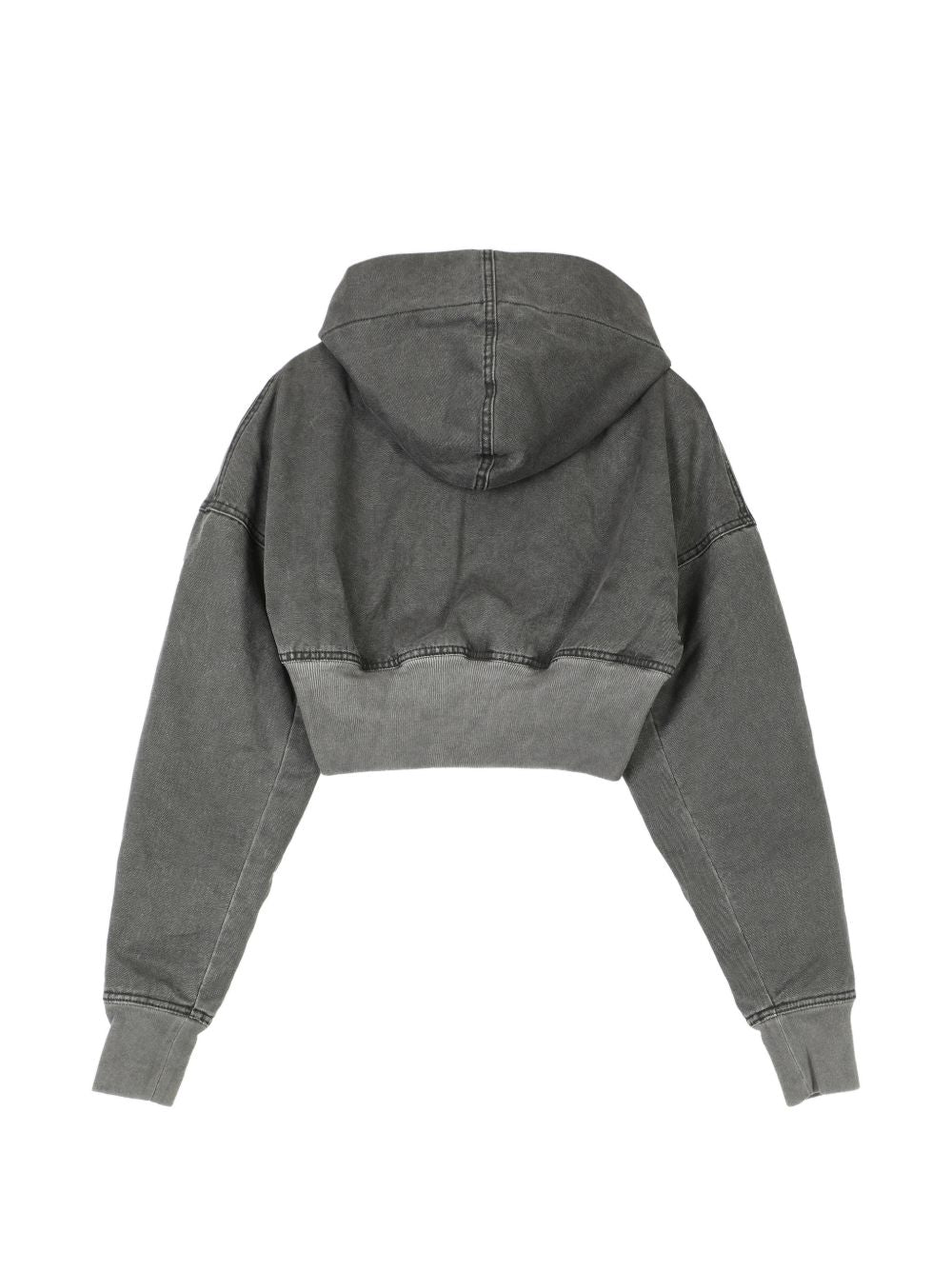 Bomber Hooded Cropped Flight DS02F6722CVG 148 GRAVEL RICK OWENS DRKSHDW 