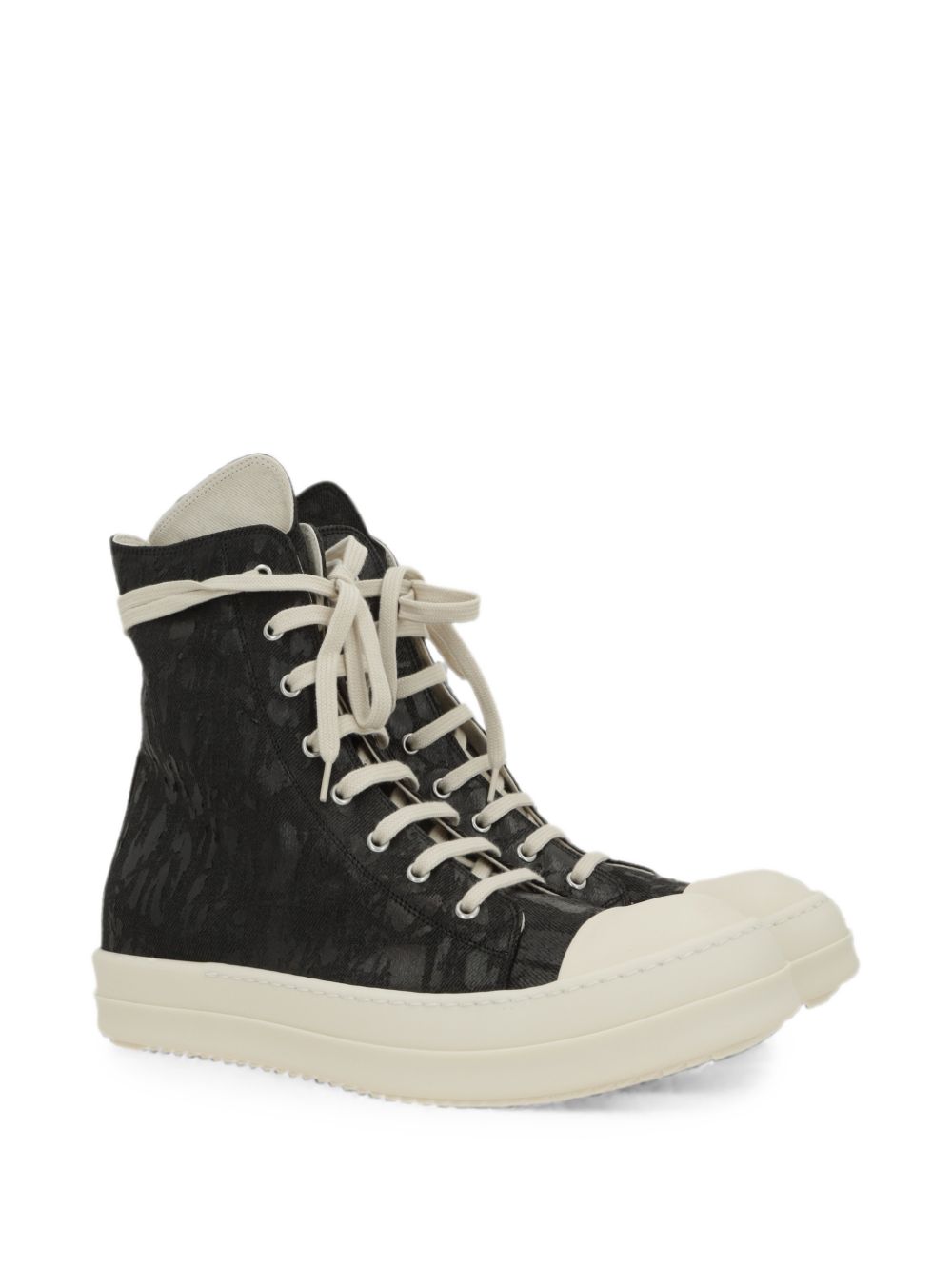 Sneakers In Denim Spalmato DU02F6800BMC 911 BLACK MILK RICK OWENS DRKSHDW 