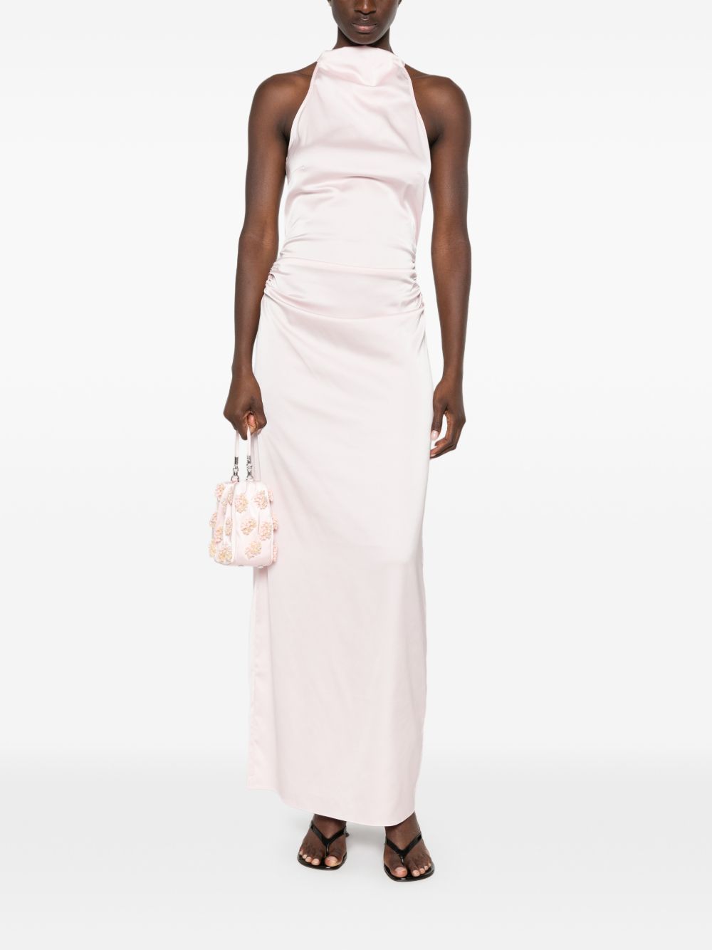 Maxi Abito Con Rouches 116208345 345 BLUSHING BRIDE ROTATE 