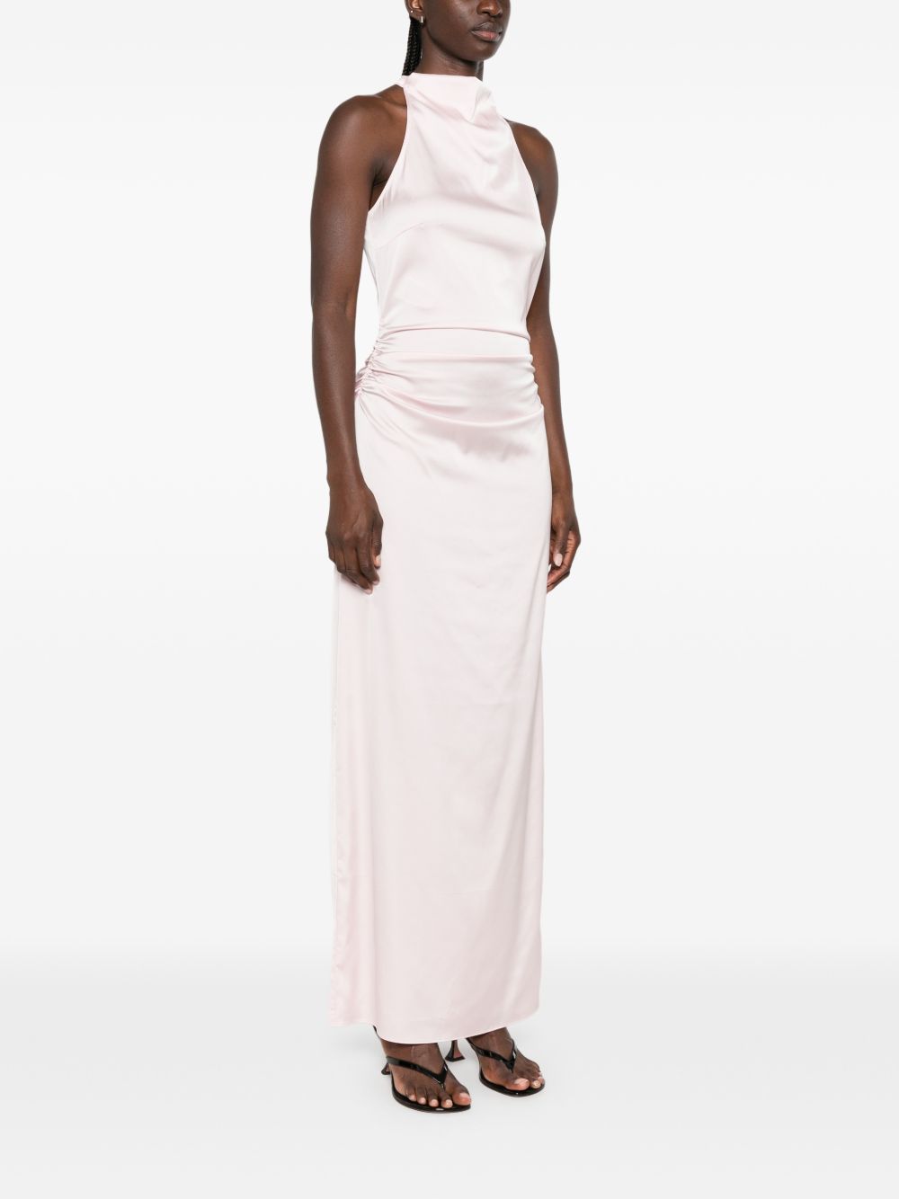 Maxi Abito Con Rouches 116208345 345 BLUSHING BRIDE ROTATE 