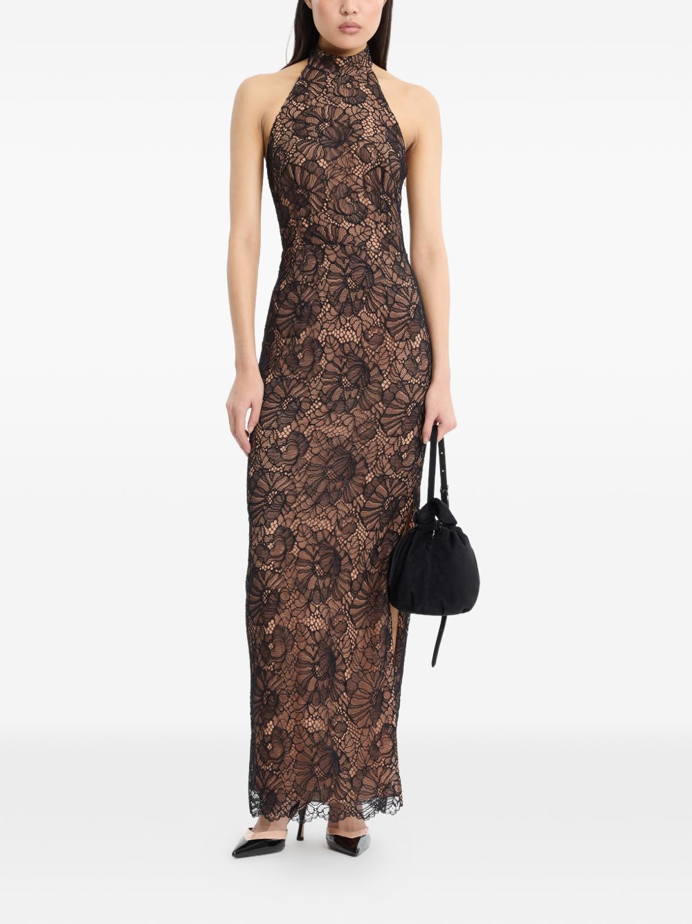 Abito Lungo In Pizzo 116266100 100 BLACK ROTATE 