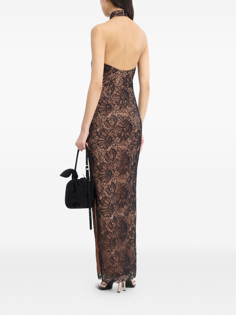 Abito Lungo In Pizzo 116266100 100 BLACK ROTATE 