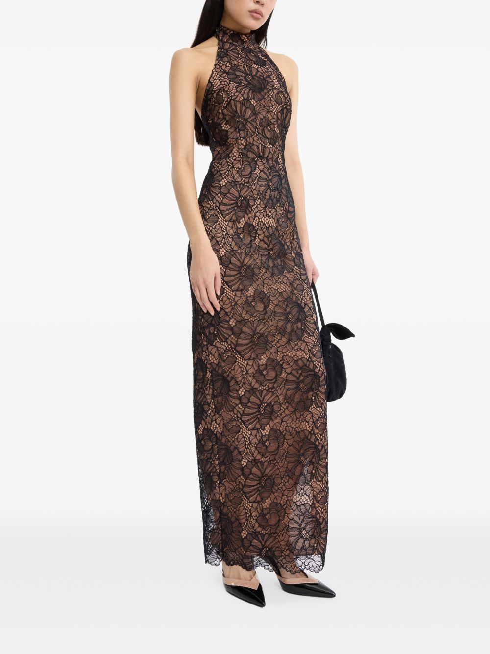 Abito Lungo In Pizzo 116266100 100 BLACK ROTATE 