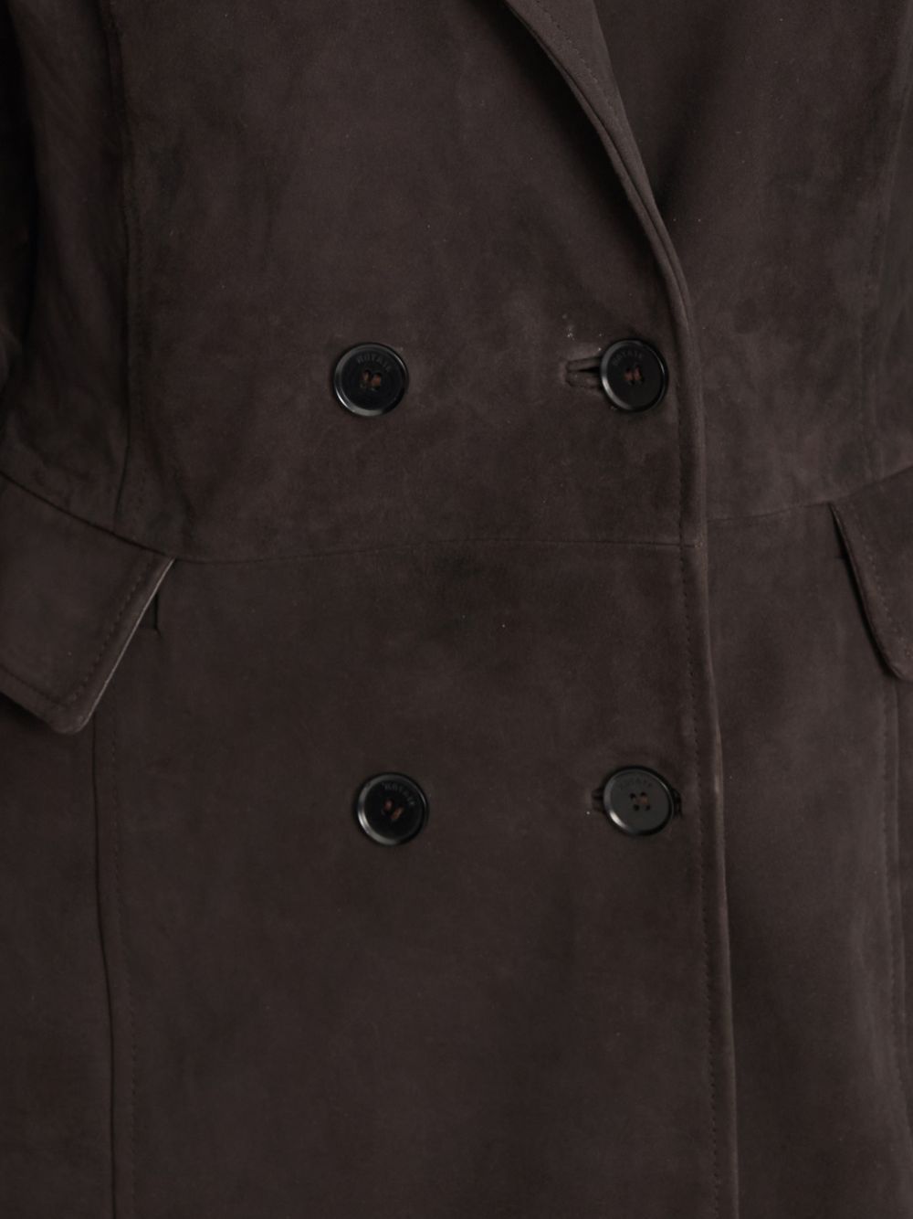 Maxi Cappotto In Suede 1165031111 1111 GANACHE ROTATE 