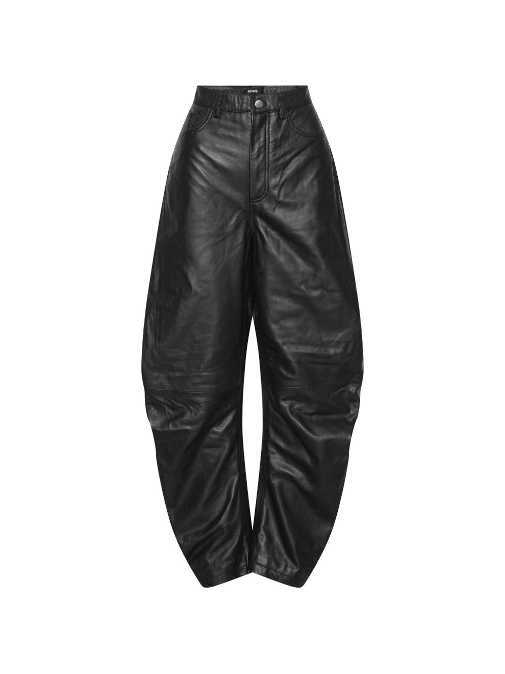 Pantaloni Barrel In Pelle 116577100 100 BLACK ROTATE 
