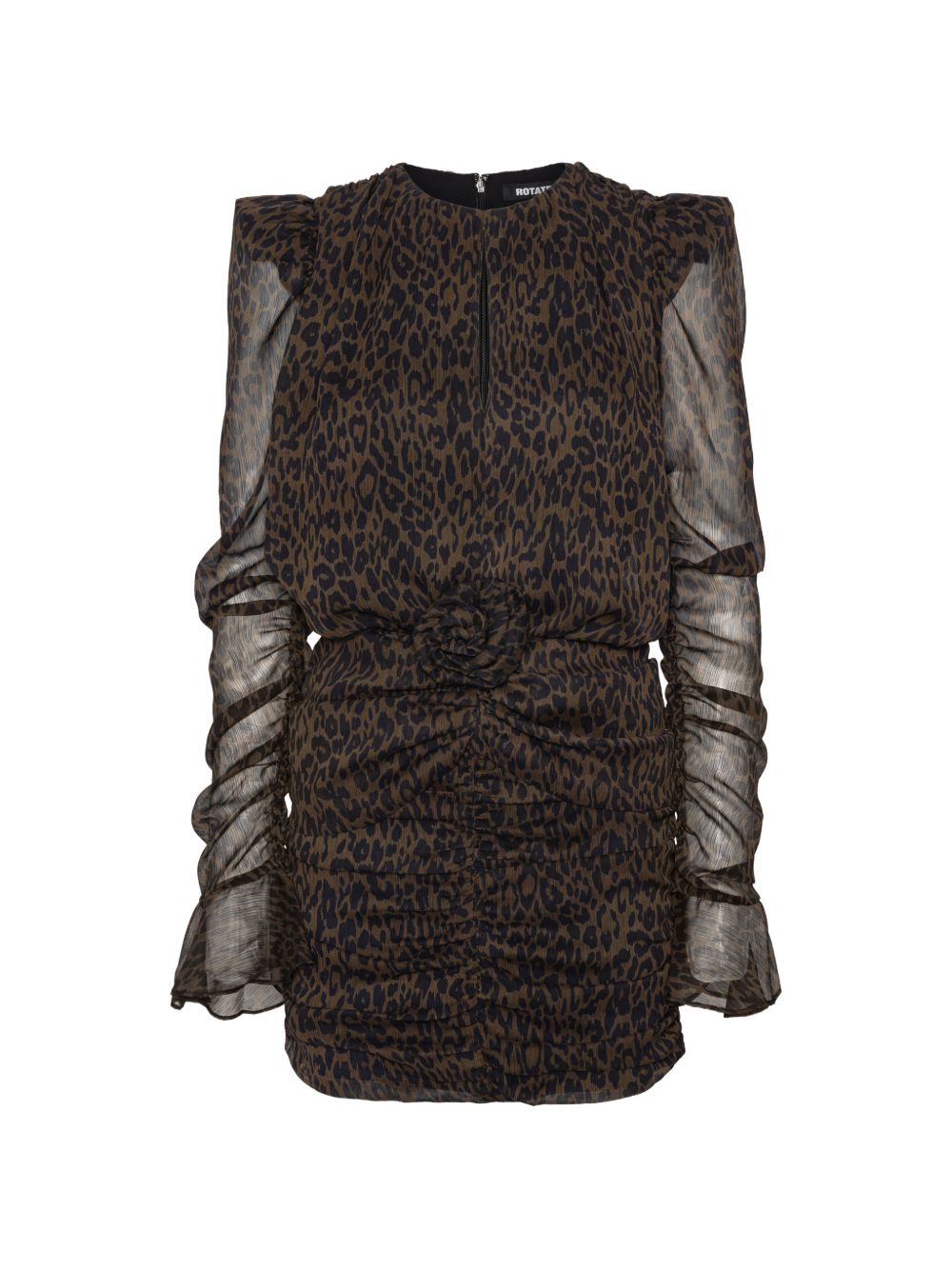 Ruched Flower Mini Dress 1166263088 3088 MOLE ROTATE 