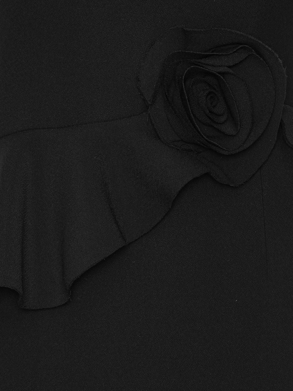 Long Flower Strapless Dress 116649100 100 BLACK ROTATE 