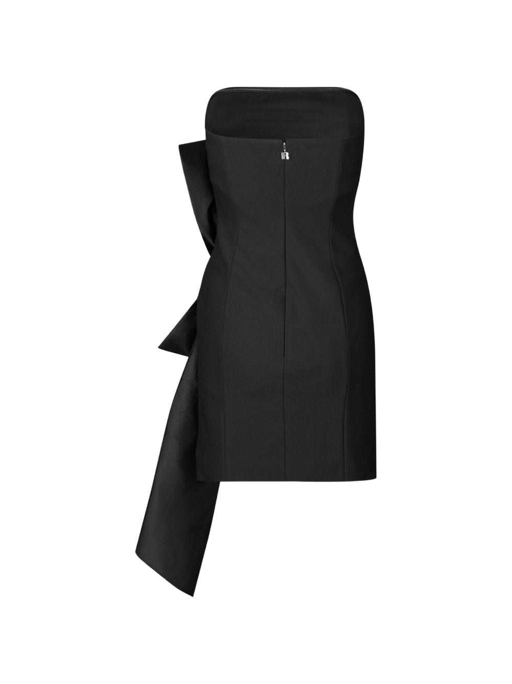 Mini Abito Bustier con Fiocco 116800100 100 BLACK ROTATE 