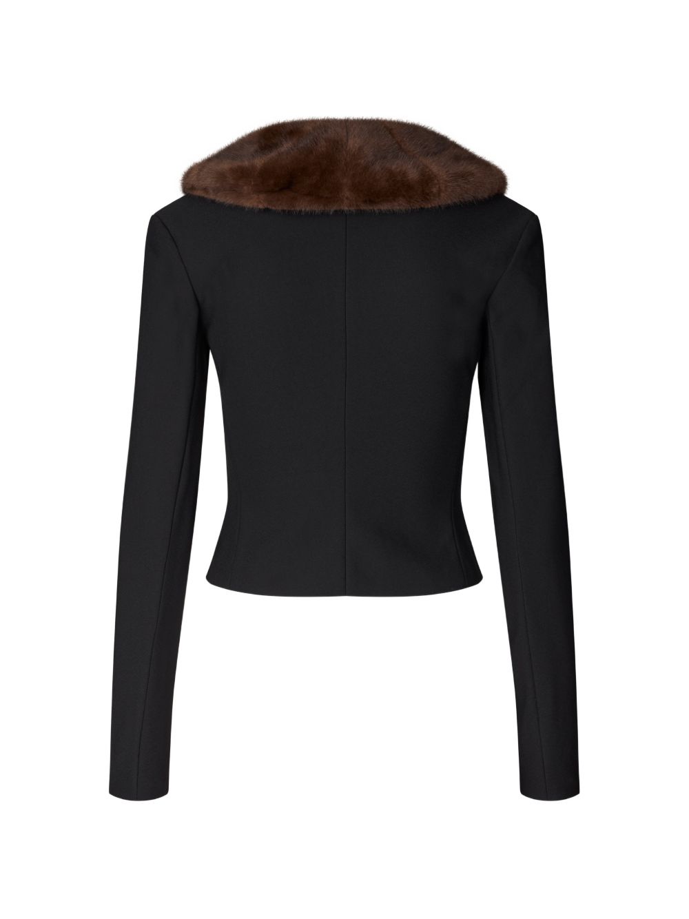 Cardigan con Collo in Pelliccia Sintetica 117355100 100 BLACK ROTATE 