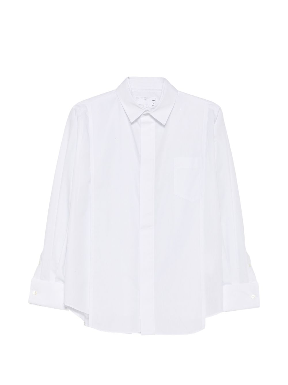 Camicia In Poplin 2608741 151 OFF WHITE SACAI 