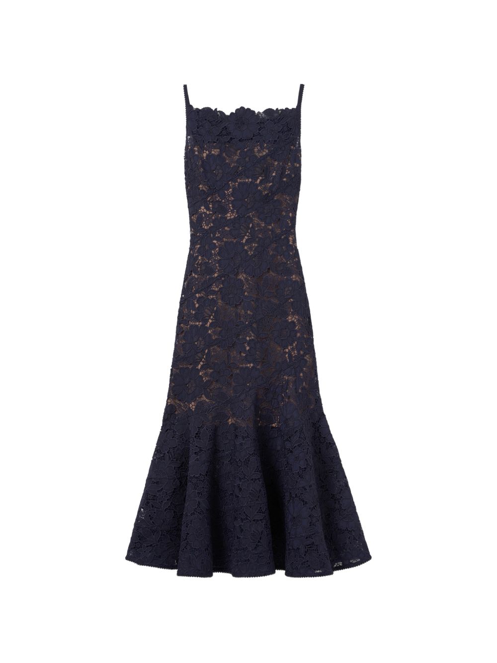 Abito Midi In Pizzo AW26043MN NAVY SELF-PORTRAIT 