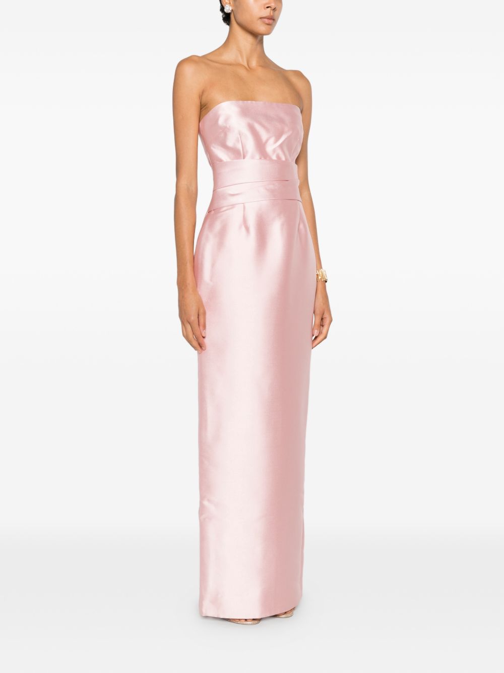 Abito lungo Ingrid OS48036 PALE PINK SOLACE LONDON 
