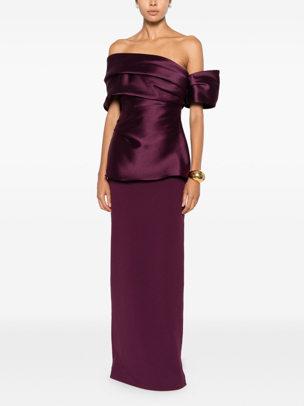Abito lungo Ingrid OS48039 GRAPE SOLACE LONDON 