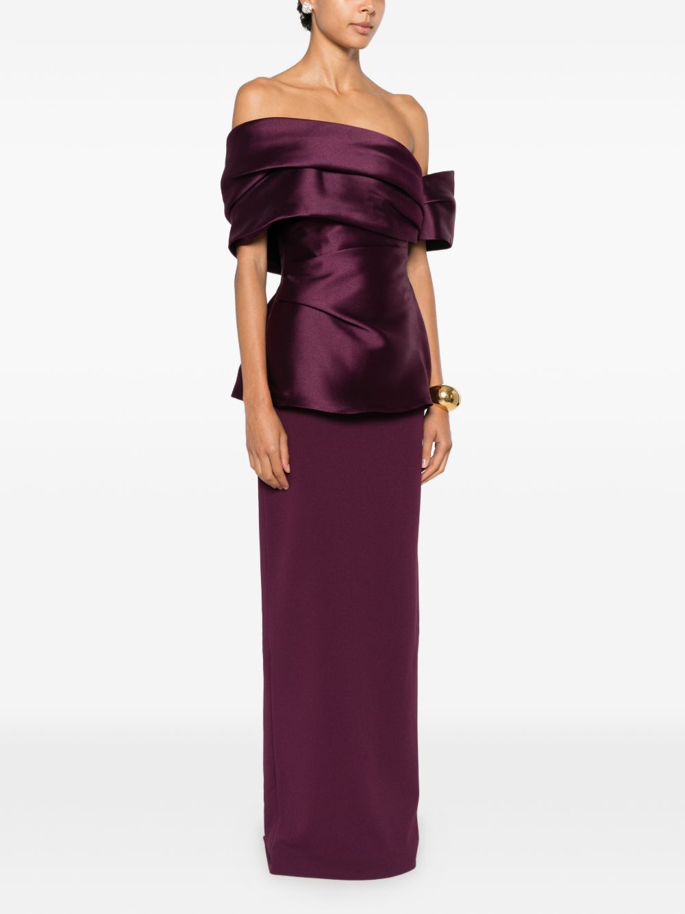 Abito lungo Ingrid OS48039 GRAPE SOLACE LONDON 