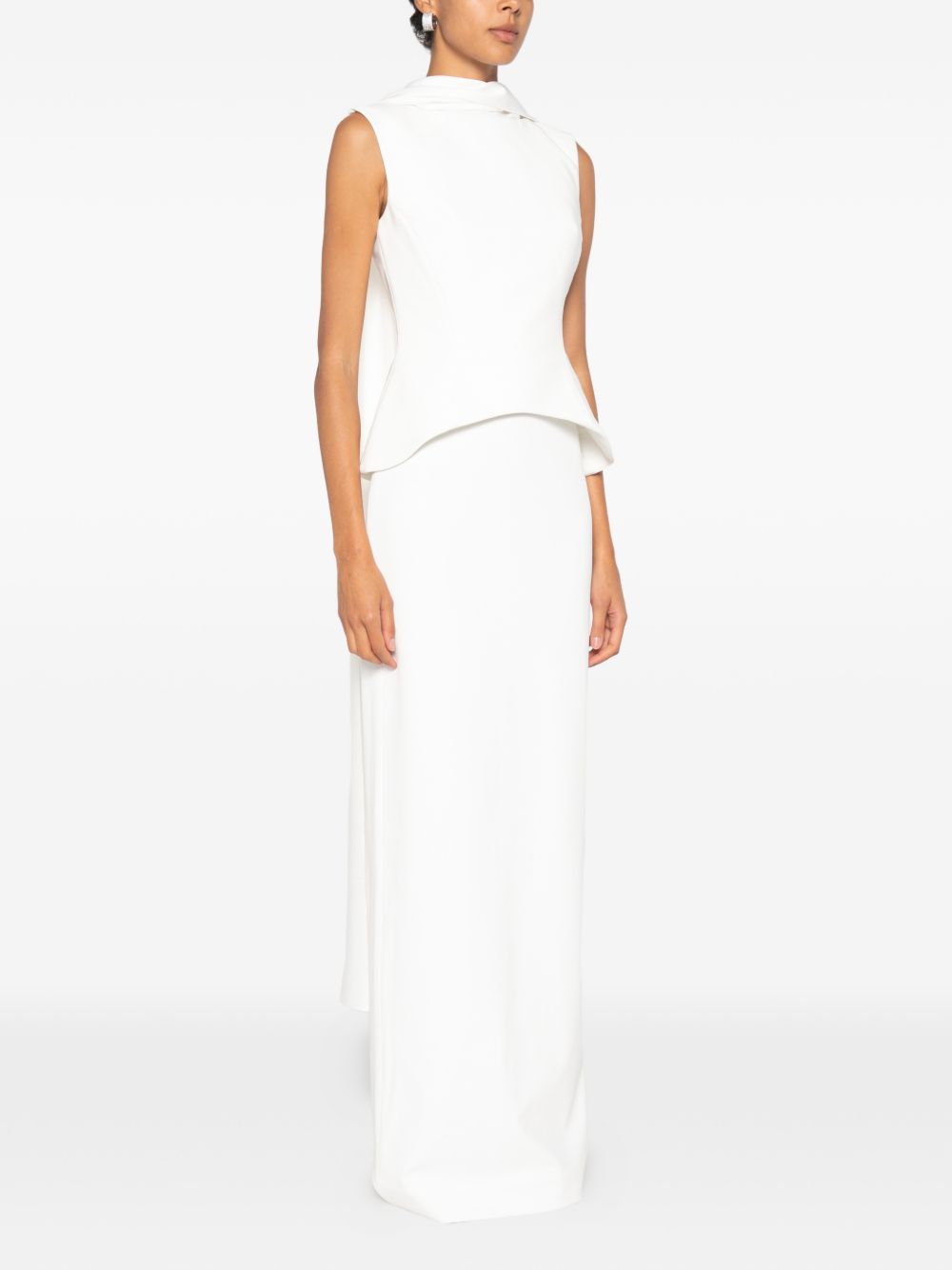 Annie Maxi Dress OS48040 CREAM SOLACE LONDON 