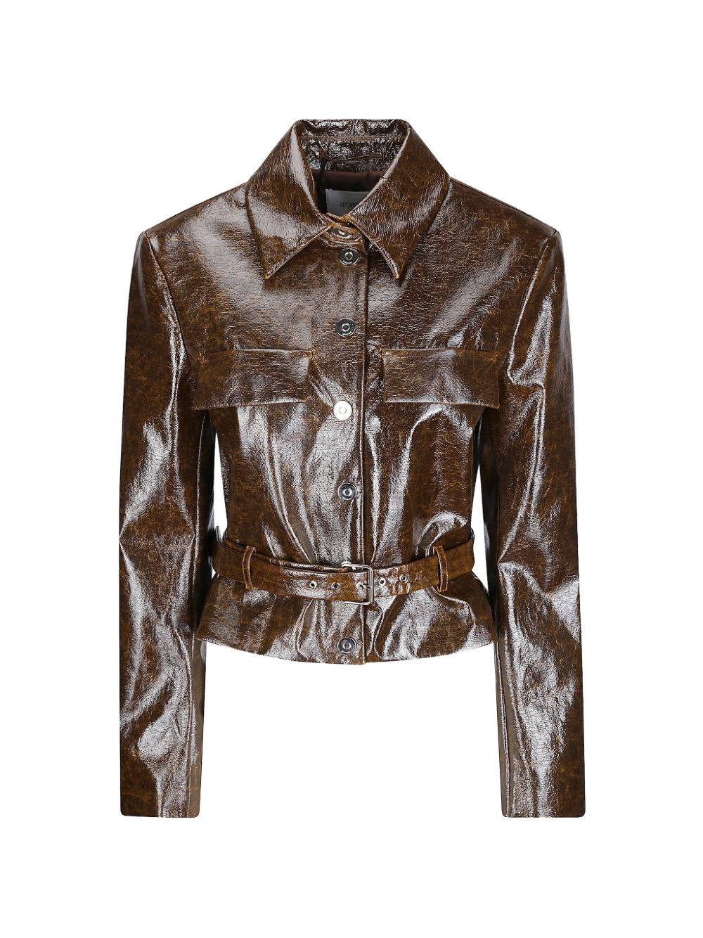 Giacca In Cotone Spalmato 2622046051600 001 BRANDY SPORTMAX 