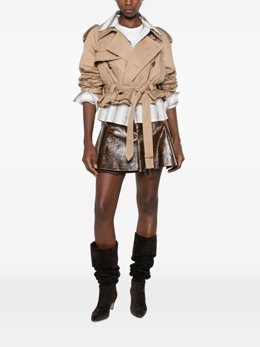 Gonna In Cotone Spalmato 2622106011600 001 BRANDY SPORTMAX 