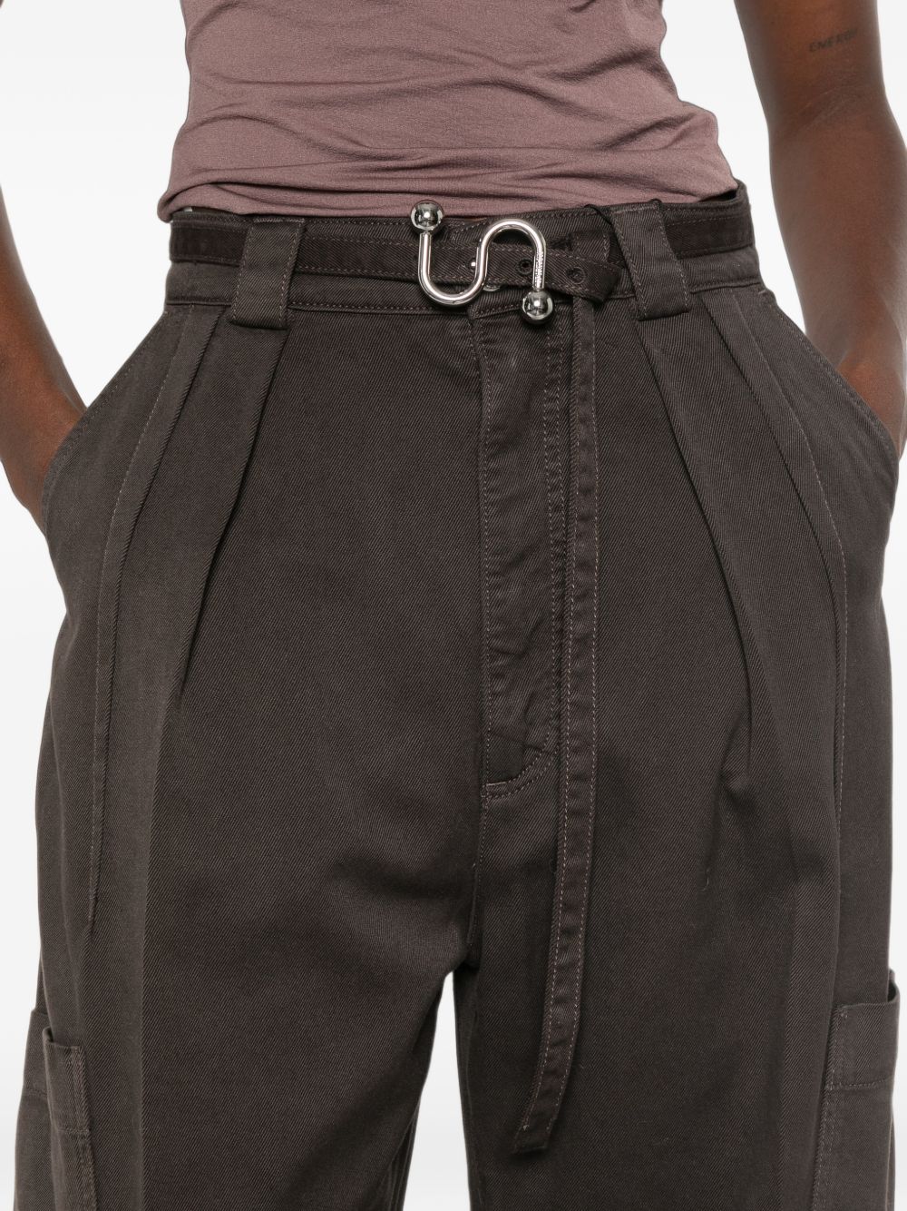 Pantaloni In Bull Puro Cotone 2622136015600 008 CIOCCOLATO SPORTMAX 