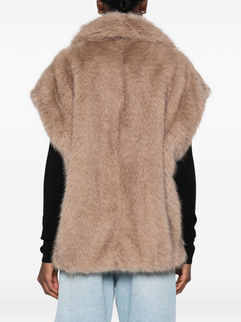 Gilet Kinley in Pelliccia Sintetica 667499471 10300 BEIGE STAND STUDIO 