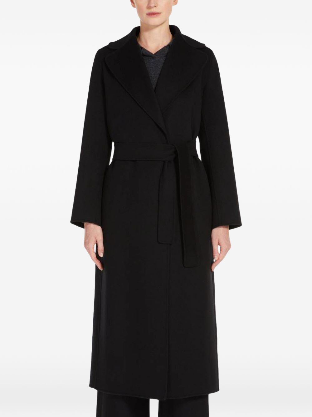 Cappotto In Doppio Strap Di Pura Lana 2629016073600 013 BLACK S MAX MARA 