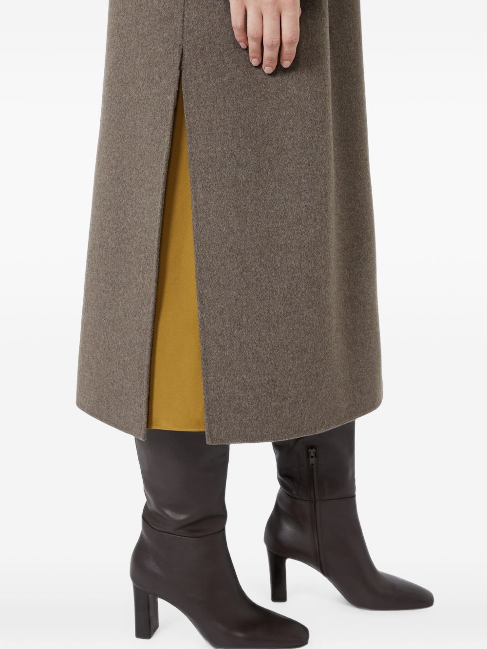 Cappotto In Drap In Pura Lana 2629016113600 072 DARK EARTH S MAX MARA 