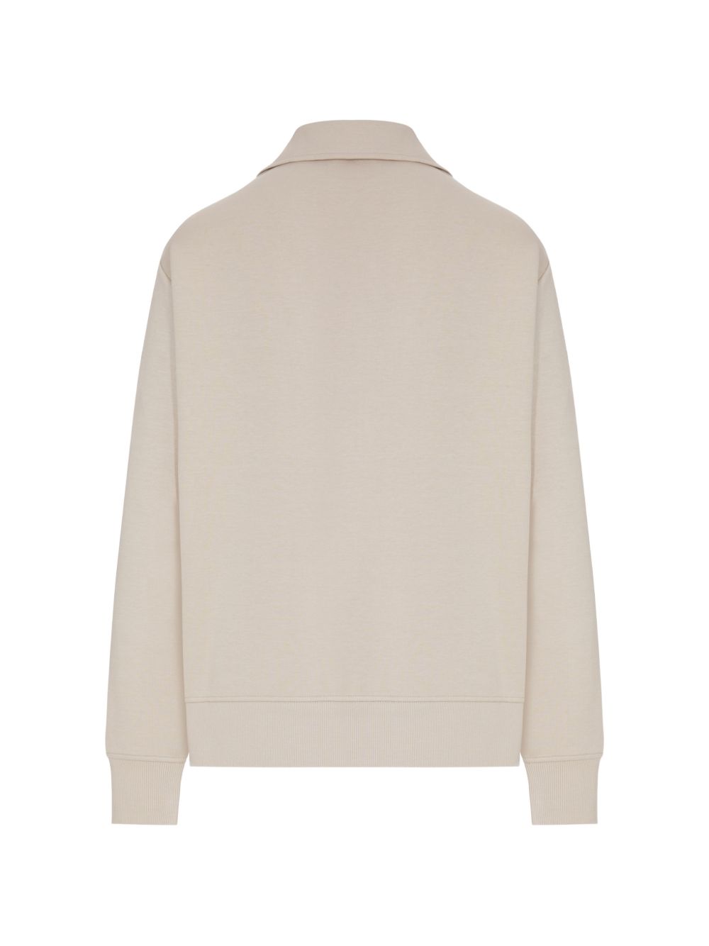 Felpa Con Zip In Jersey Double Di Cotone 2629926033600 001 CACHA S MAX MARA 