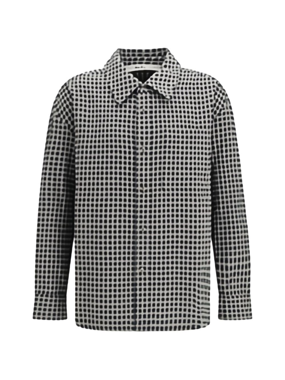 Knitted Shirt In Flanella MFW26BUTTONUPWHI WHITE BLACK CHECK Séfr 