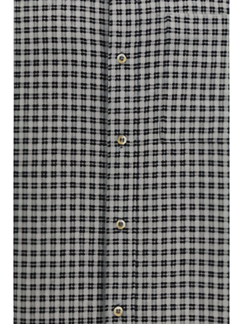 Knitted Shirt In Flanella MFW26BUTTONUPWHI WHITE BLACK CHECK Séfr 