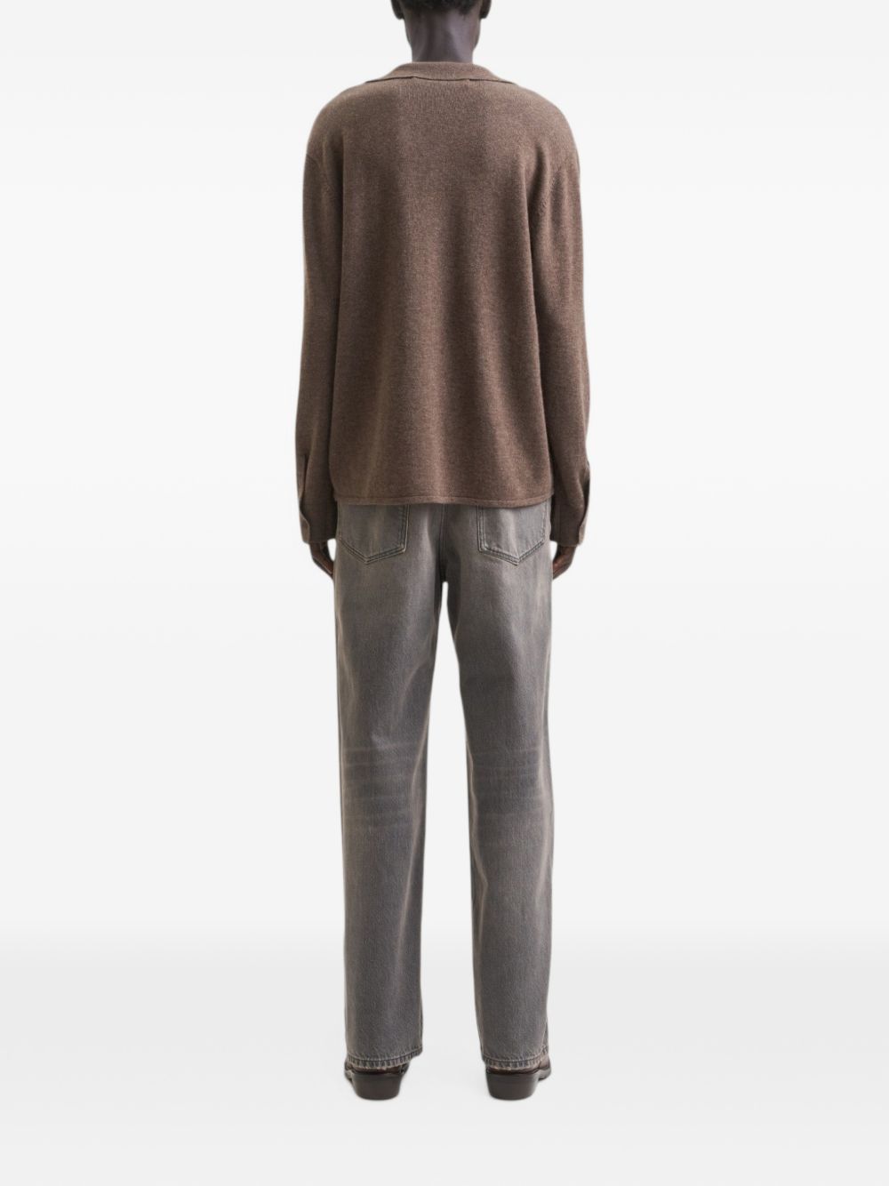 Knitted Shirt In Flanella MFW26KNITTEDDAR DARK BROWN Séfr 