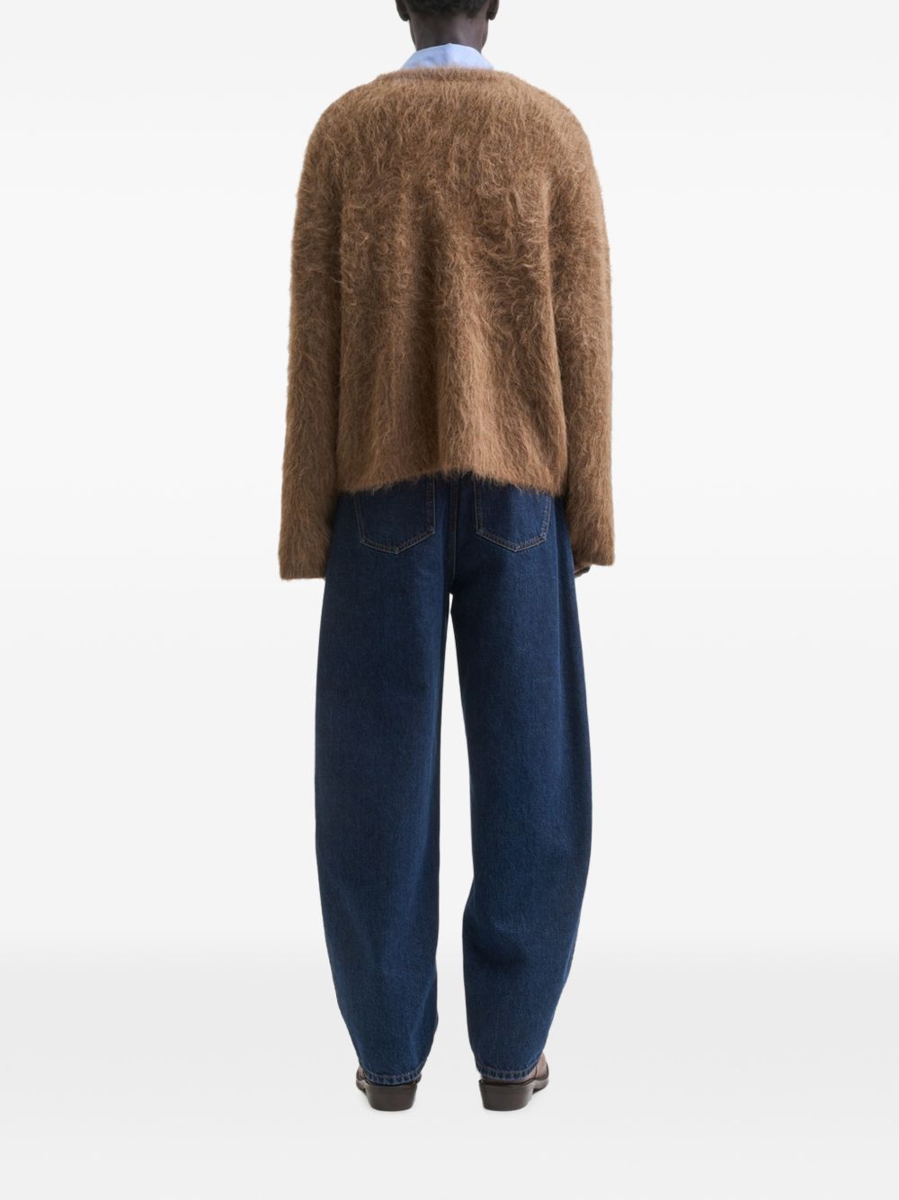 Cardigan In Alpaca MFW26LEETAU TAUPE Séfr 