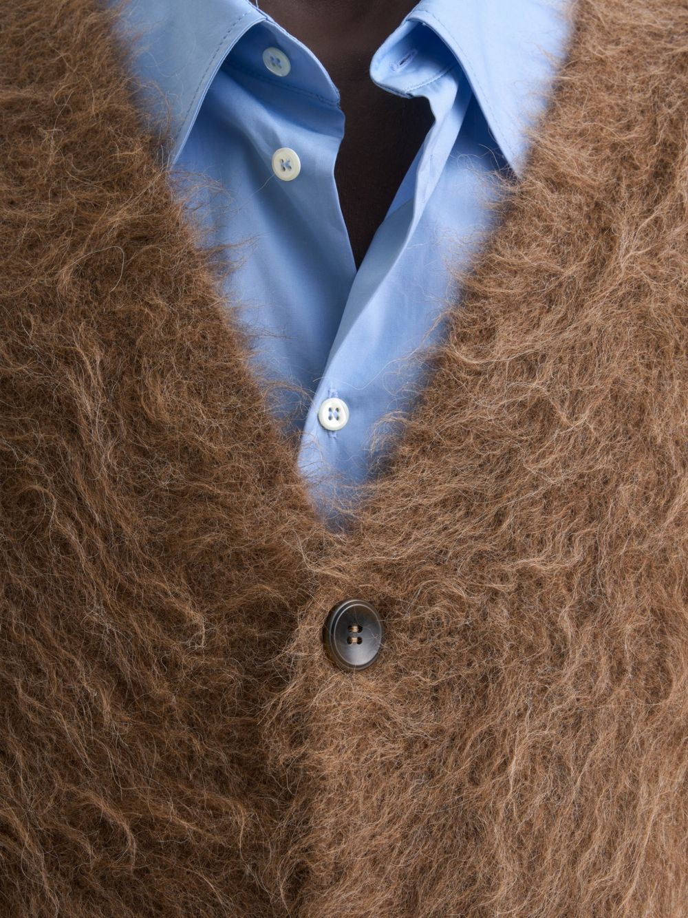 Cardigan In Alpaca MFW26LEETAU TAUPE Séfr 