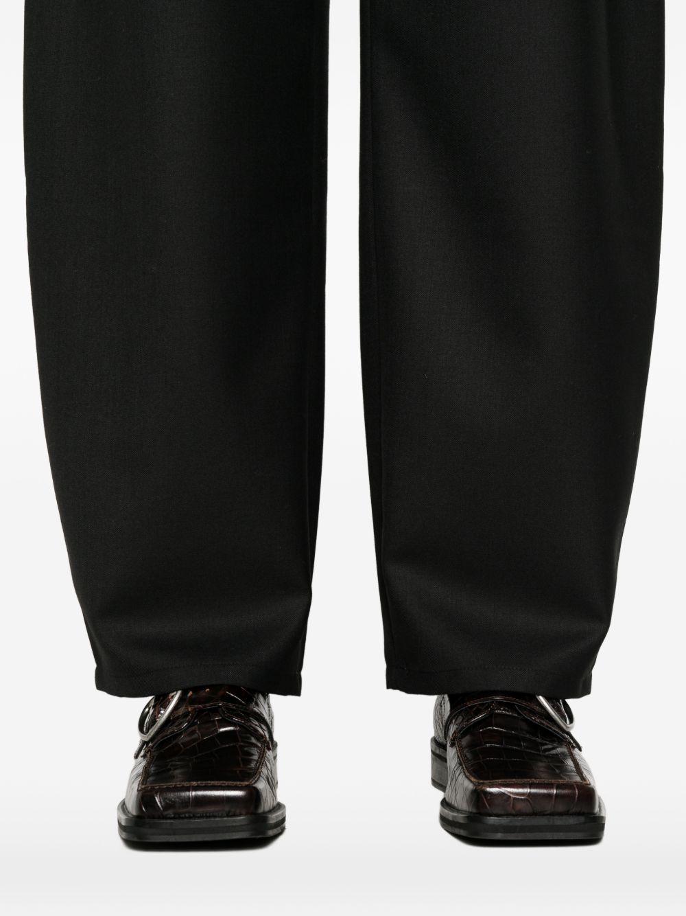 Pantaloni Gino In Lana Vergine MSS26GINOFINB BLACK Séfr 