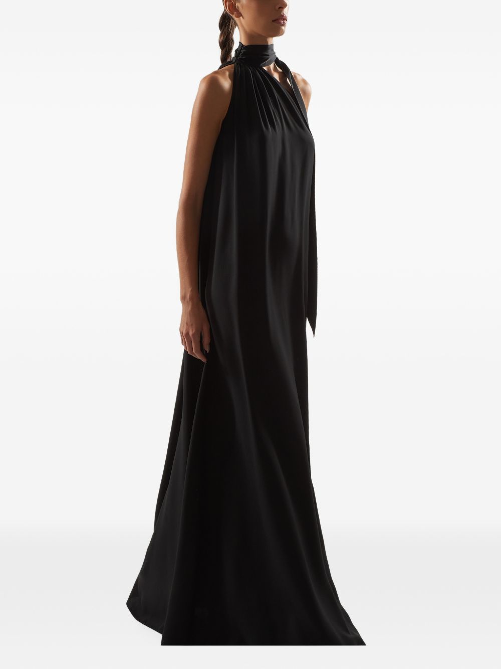 Abito Astor in Crêpe Cady TMFA2635 133 BLACK TALLER MARMO 