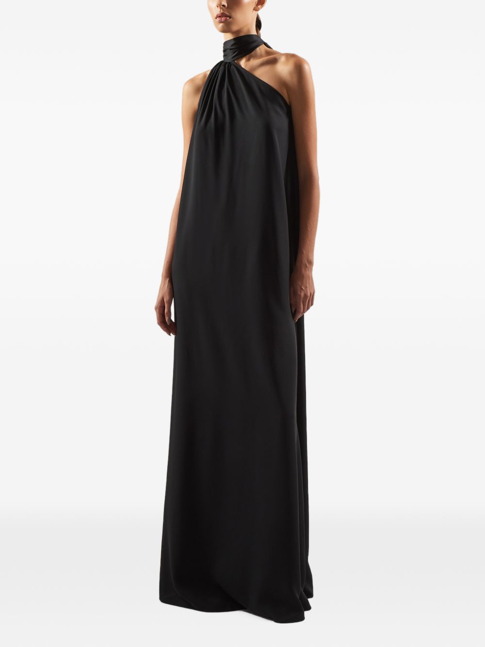 Abito Astor in Crêpe Cady TMFA2635 133 BLACK TALLER MARMO 