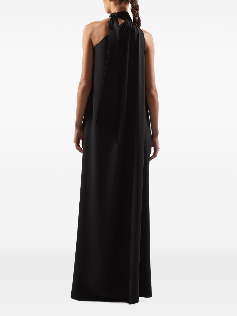Abito Astor in Crêpe Cady TMFA2635 133 BLACK TALLER MARMO 