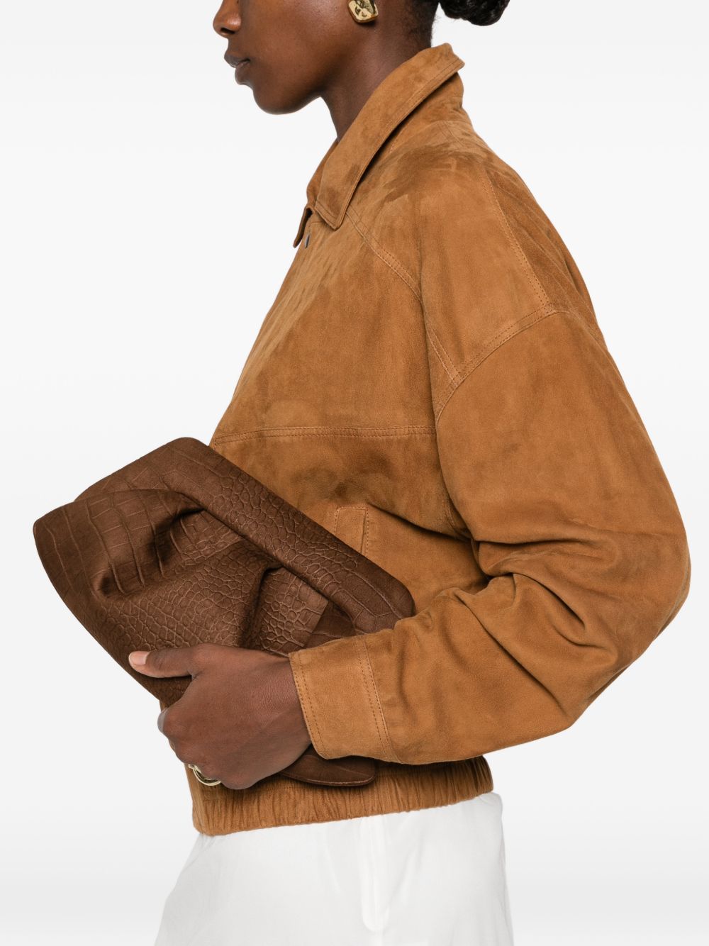 Borsa Bios Baguette Effetto Camoscio Stampa Cocco 262WTMBB0OSCR 1234A ROCKY ROAD THEMOIRE 