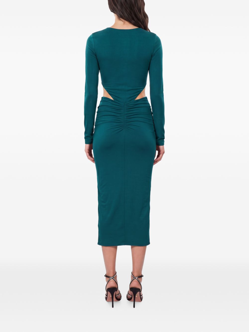 HELOISE CUT OUT MIDI DRESS T200165ATJP199 445 MALACHITE THE ANDAMANE 