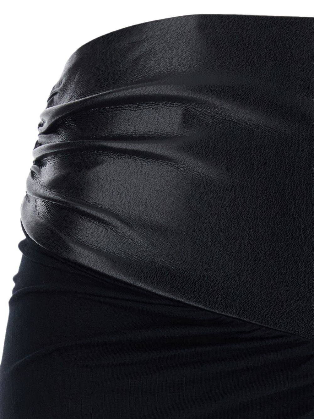 URSULA SKIRT VEGAN LEATHER T200321ATJV053 999 BLACK THE ANDAMANE 