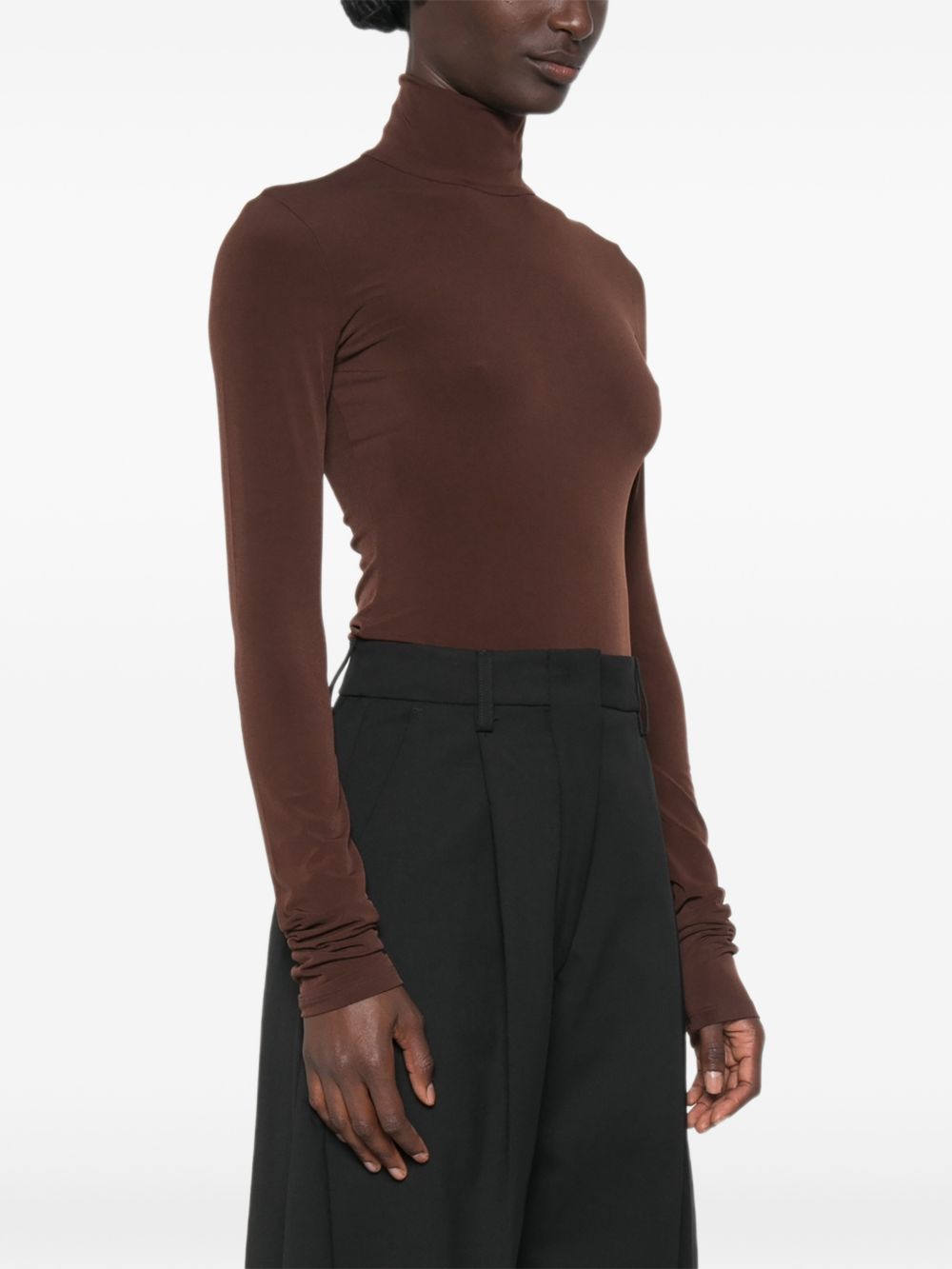 ZIGGY BODYSUIT T200735BTJP199 641 DARK BROWN THE ANDAMANE 