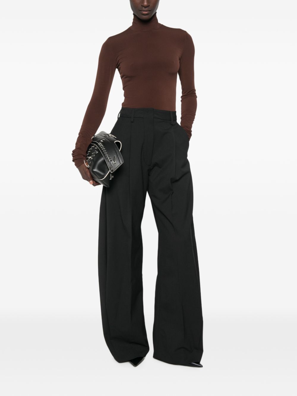 Pantaloni E-Billie In Misto Lana TLWE3111W0206ABTP T0002 BLACK THE LATEST 