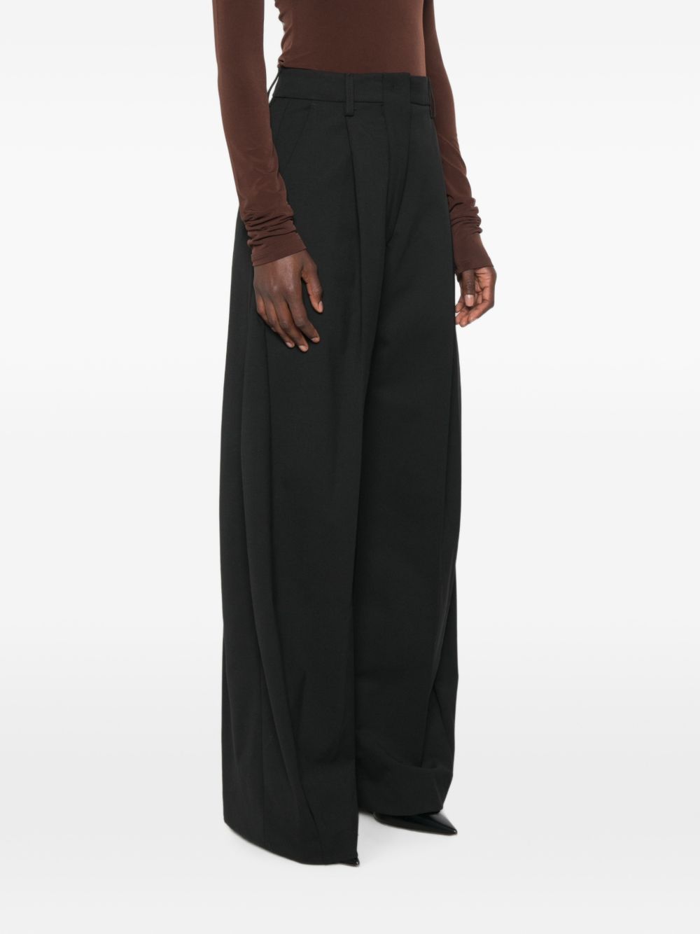 Pantaloni E-Billie In Misto Lana TLWE3111W0206ABTP T0002 BLACK THE LATEST 